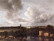 Jacob van Ruisdael An Extensive Landscape with Ruined Castle and Village Church china oil painting reproduction